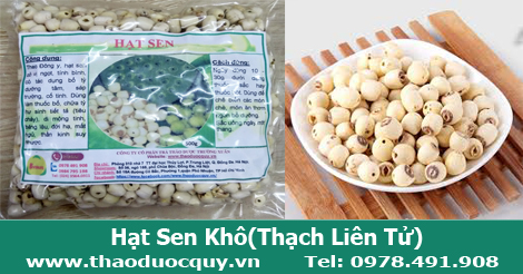 hạt sen khô, thạch liên tử